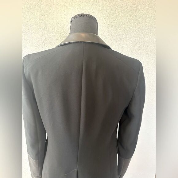Rag & Bone Timeless Blazer Leather Black Jacket Work Career Size 2 - Picture 8 of 14